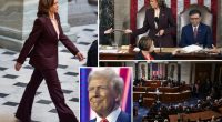 Kamala Harris certifies her own resounding loss to Donald Trump in front of cheering Congress