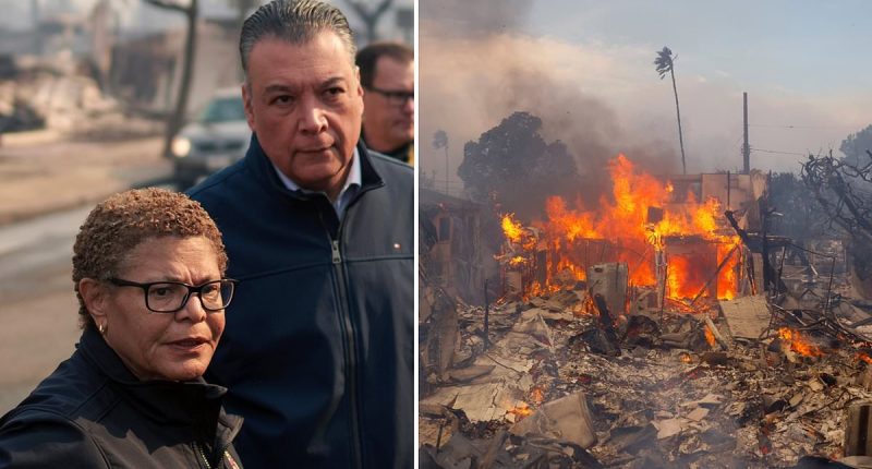 Karen Bass refuses to answer questions on catastrophic wildfires