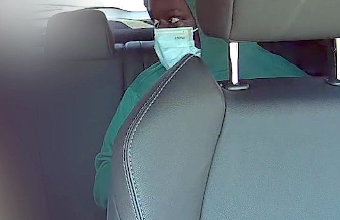 Dashcam image of Axel Rudakubana exiting a taxi.