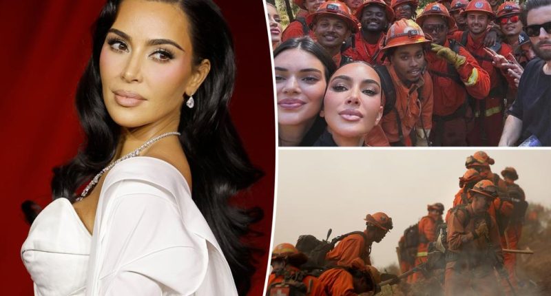 Kim Kardashian supports prison inmates battling LA fires