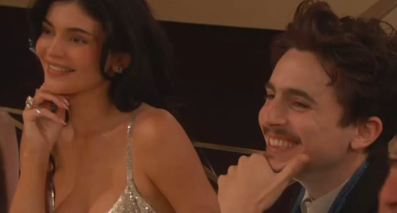 Kylie Jenner joins Timotheé Chalamet at the 2025 Golden Globes