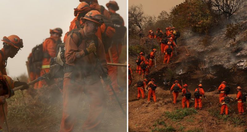 LA firefighters race to contain blazes as more winds may come