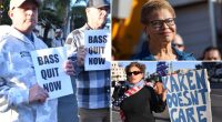 LA protestors rally outside Mayor Karen Bass' home in wake of catastrophic wildfires