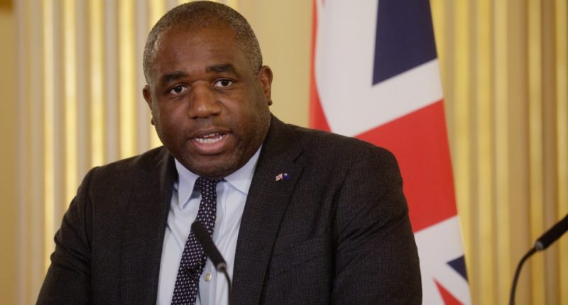 Foreign Secretary David Lammy