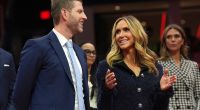 Eric and Lara Trump at a presidential inauguration event.