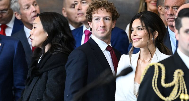 Lauren Sanchez and Priscilla Chan appear to avoid each other
