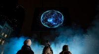 Londoners left in awe as striking images appear in night sky