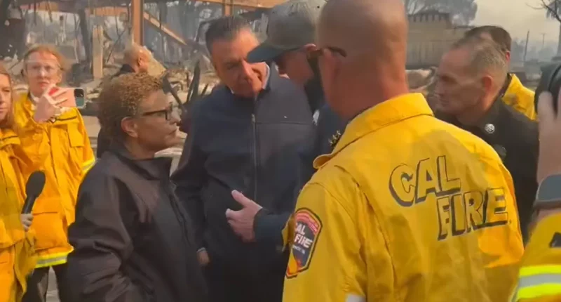 Los Angeles Mayor Karen Bass scrutinized for being abroad as wildfires ravage city