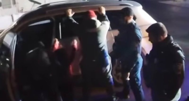 Moment Ohio cops search five-year-old boy's pockets