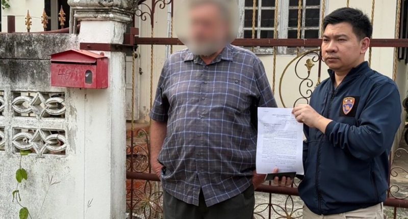 Arrest of a British man suspected in the 2004 murder of a Thai woman.