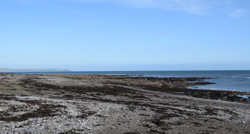 Downderry Beach in Cornwall, England.