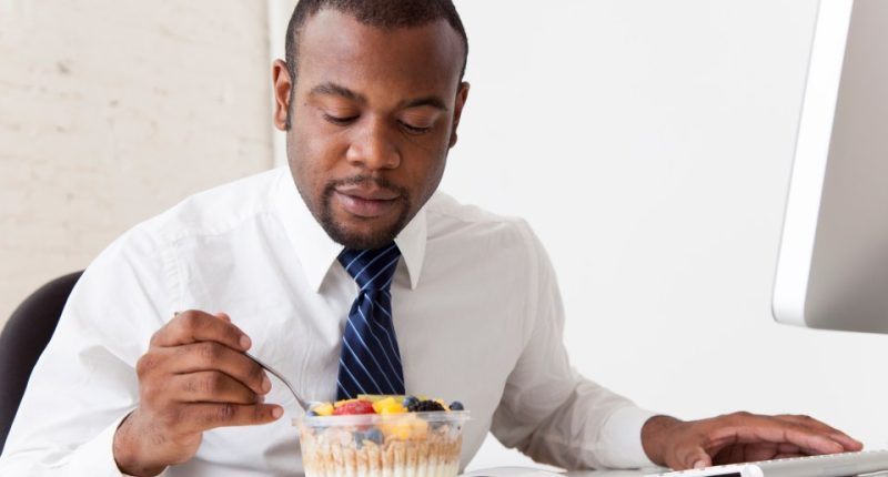 Half of working Brits say they guzzle breakfast on the go