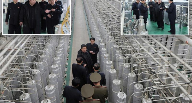 North Korean leader Kim inspects nuclear facility as Pyongyang pressures Trump administration