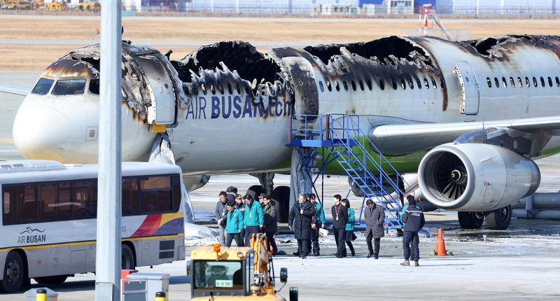 Passenger plane catches fire at South Korean airport; all 176 people on board are evacuated