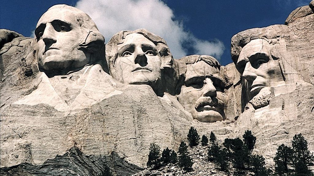 People realizing the different way Mount Rushmore was supposed to look