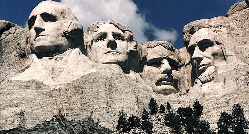 People realizing the different way Mount Rushmore was supposed to look