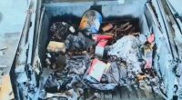 Police release dramatic pictures of explosives packed into Cybertruck