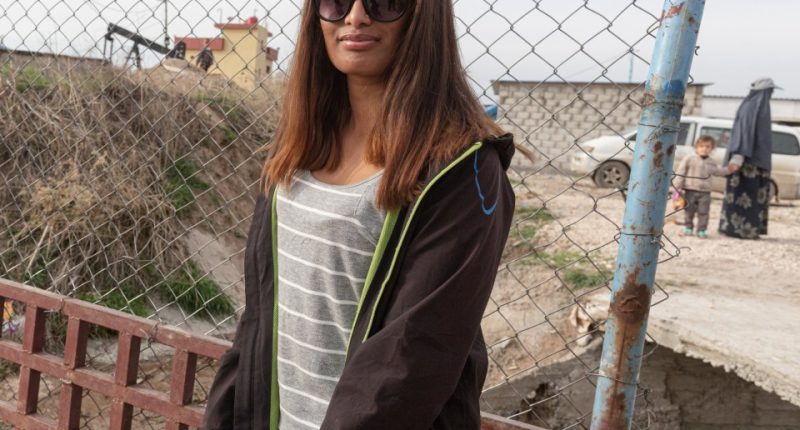 Shamima Begum at Roj Camp in Syria.