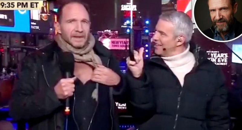 Ralph Fiennes recites 'very demure, very mindful' on New Year's Eve