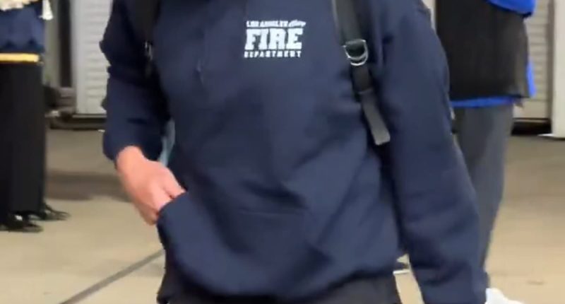 Rams quarterback Matthew Stafford pays tribute to LA firefighters