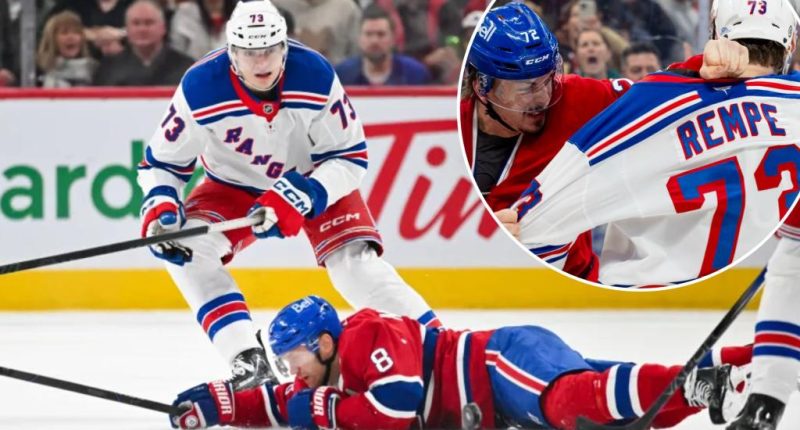 Rangers' Matt Rempe still earning trust from coaches