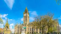 Manchester Town Hall, England.