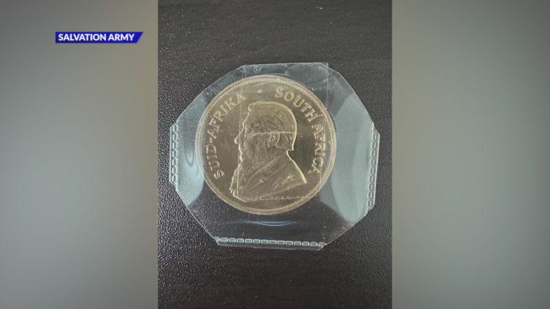 Rare gold coin found in red kettle donations for The Salvation Army