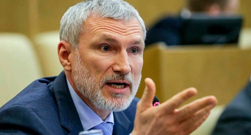 Aleksey Zhuravlyov, a senior Russian MP, speaking.