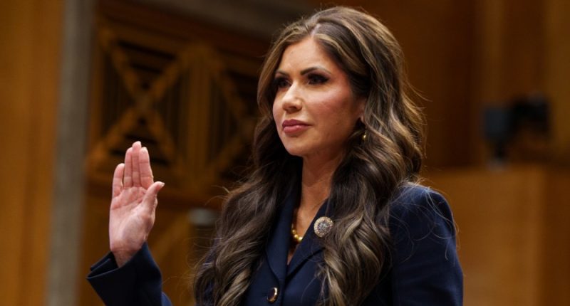 Senate puts Noem on doorstep of DHS confirmation