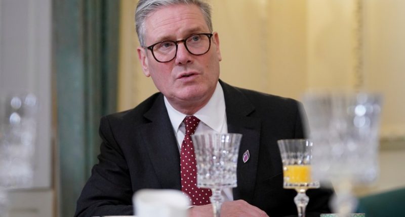 Keir Starmer, Britain's Prime Minister, at a Holocaust Memorial Day reception.
