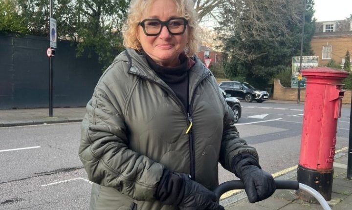 Sarah-Jane, 55, said having a dog with her makes her feel more secure