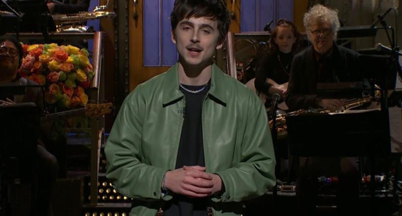 Timothee Chalamet pokes fun at award show failures as actor pulls double duty on 'SNL'