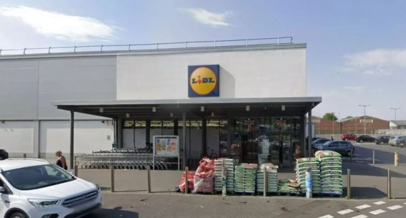Exterior view of a Lidl supermarket.
