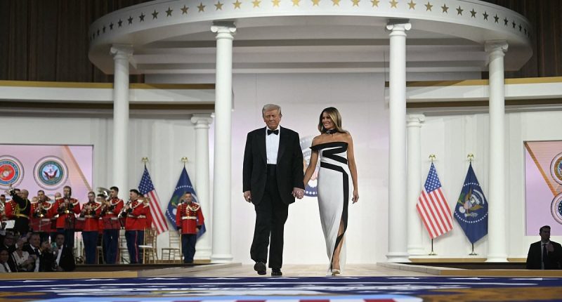 Trump and Melania send crowd wild at Commander in Chief inaugural ball
