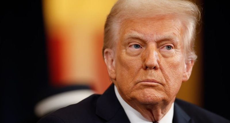 Close-up of Donald Trump.