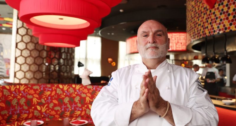 Chef José Andrés at his Jaleo restaurant in Atlantis The Royal.
