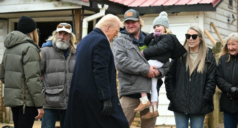Trump's visit to small-town North Carolina brings hope to hurricane survivors who lost everything