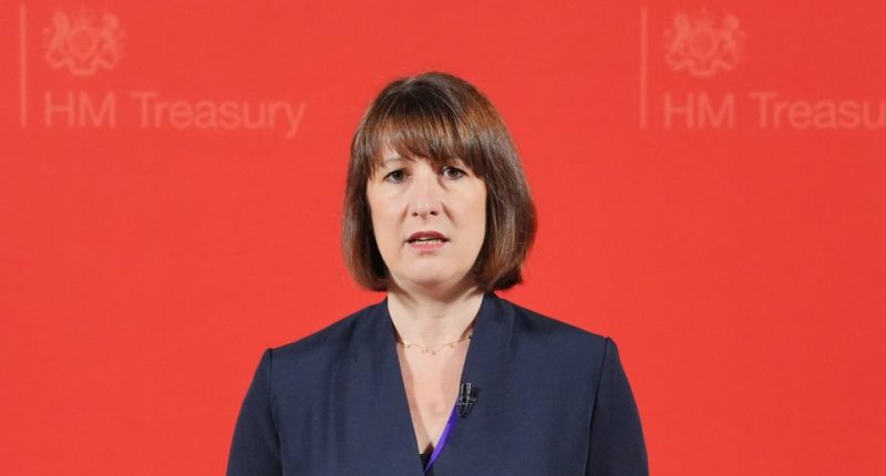 Rachel Reeves, Chancellor of the Exchequer, speaking at HM Treasury.