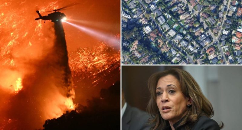 Two people arrested for violating curfew near Vice President Kamala Harris' California home amid wildfires