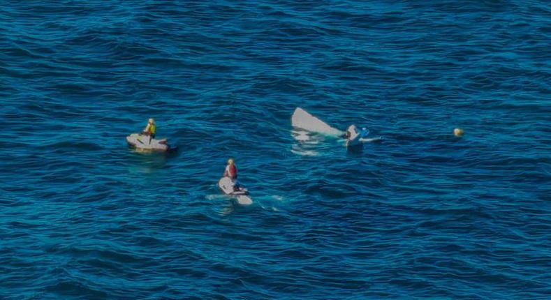 A recovery mission for the plane wreckage was underway