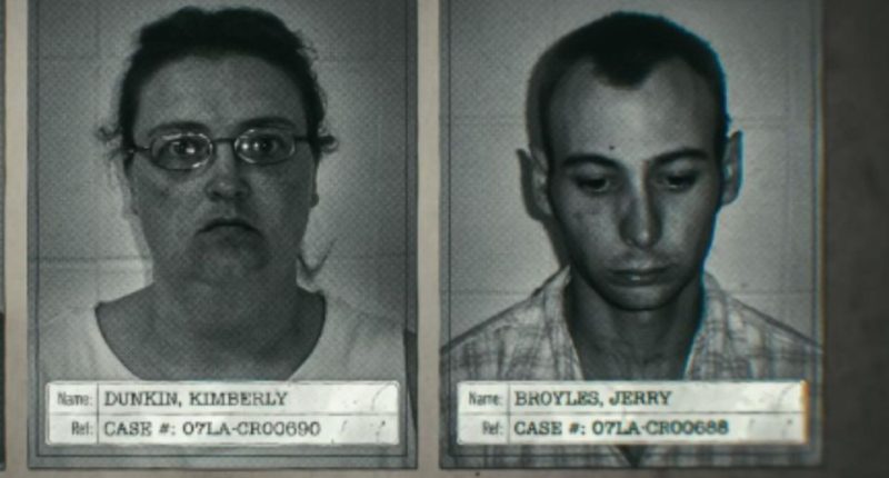 Mugshots of Kimberly Dunkin and Jerry Broyles.