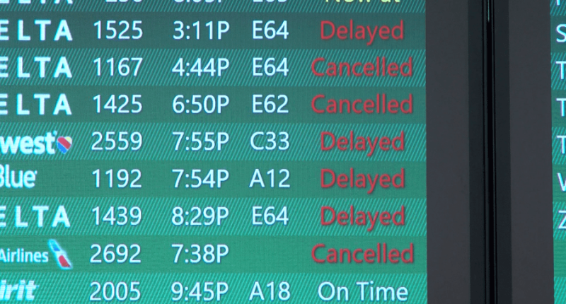 Winter storms create delays, cancellations at Tampa International Airport