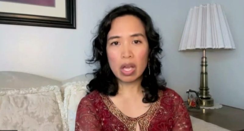 Woman speaking about being sued over property tax on a house mistakenly built on her land.