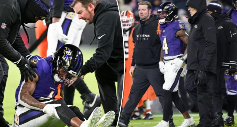 Zay Flowers exits early with knee injury in Ravens worry before playoffs