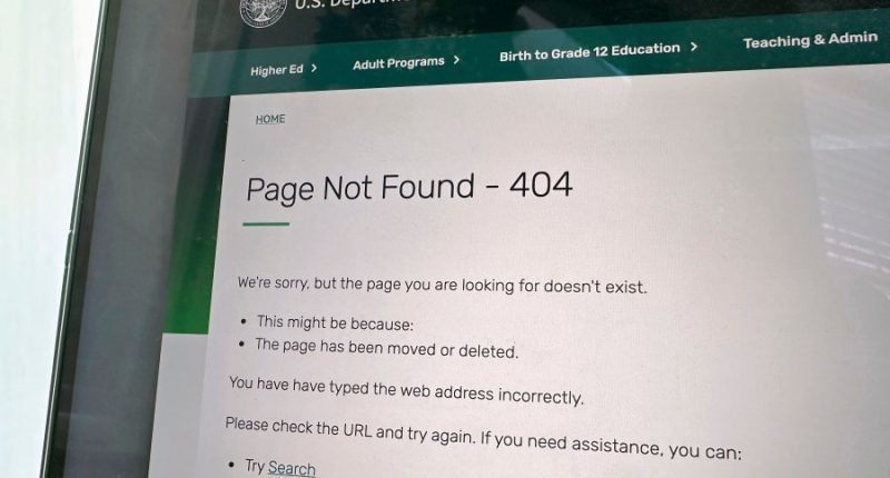 A list of government web pages that have gone dark to comply with Trump orders