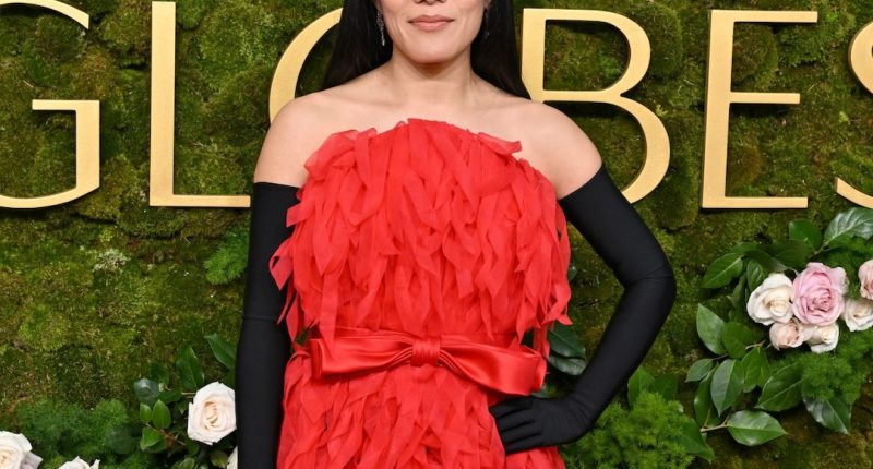 Ali Wong Used a Curling Iron on Her Jaw-Dropping Golden Globes Dress