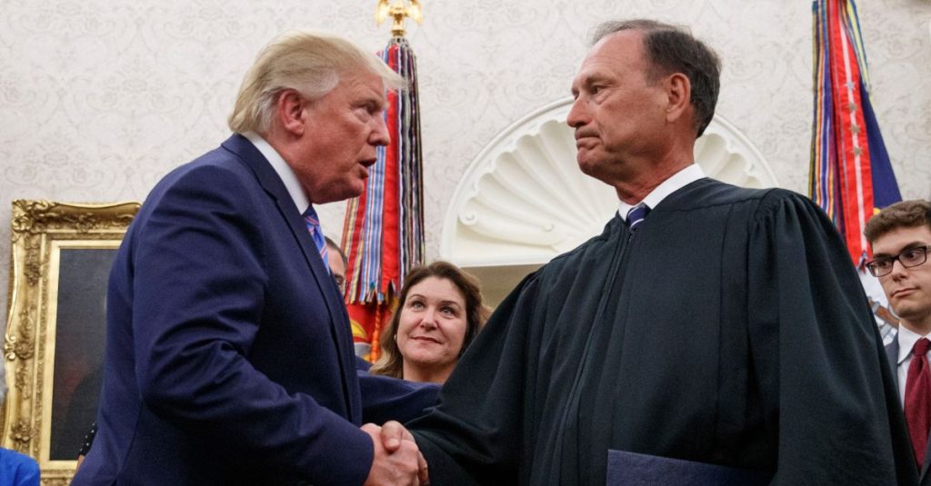 Alito says he spoke to Trump before appeal was filed