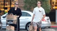 Angelina Jolie an average mom as she gets groceries with Knox