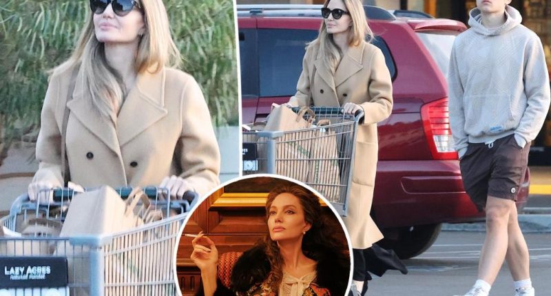 Angelina Jolie puts on a brave face on grocery run with son Knox after ‘devastating’ Oscars snub