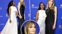 Angelina Jolie shows off new bangs while attending Palm Springs Film Festival Awards with daughter Zahara